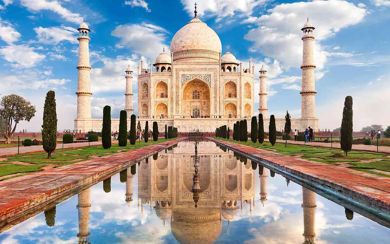 Taj Mahal with the Himalayas